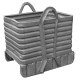 26" x 38" x 24" Corrugated Steel Container - Hairpin style
