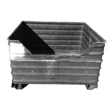 35" x 35" x 24" Corrugated Steel Container