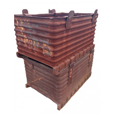 36" x 52" x 24" Corrugated Steel Container