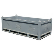 36" x 72" x 17" Straight Wall Steel Container